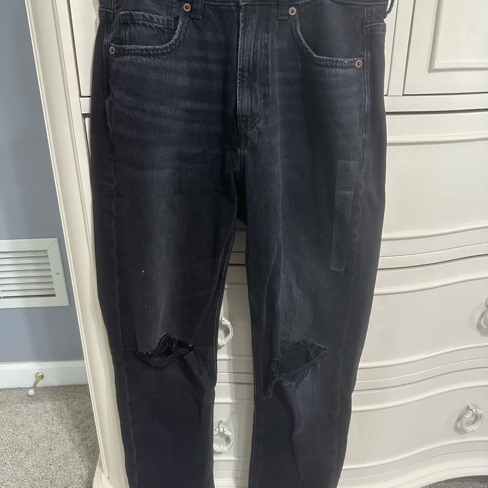 American Eagle Outfitters Black Skinny Jeans Distressed